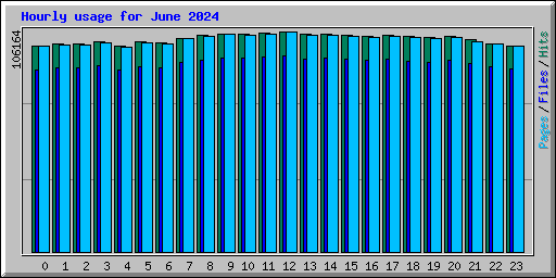 Hourly usage for June 2024