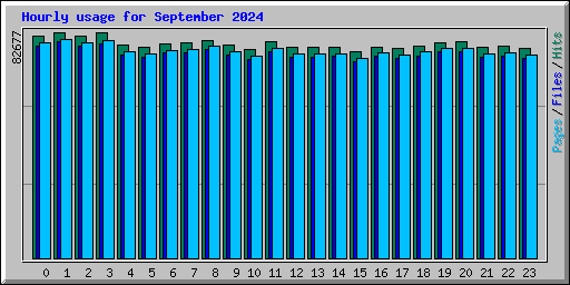 Hourly usage for September 2024